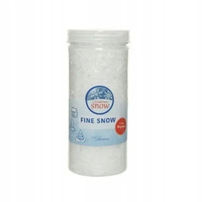 Produktbild von Kunstschnee Schneeflocken fein PE dia6.5cm H.14.5cm weiß 50 gramm