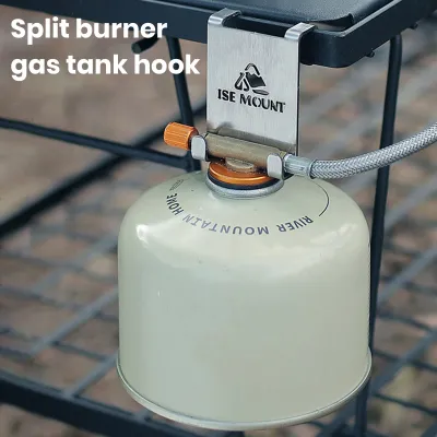 Produktbild von Gaskanister-Aufhängehaken, rostfrei, korrosionsbeständig, stark tragend, Edelstahl-Aufhänger-Clip, Butan-Gasherd-Tank-Zubehör, Edelstahl