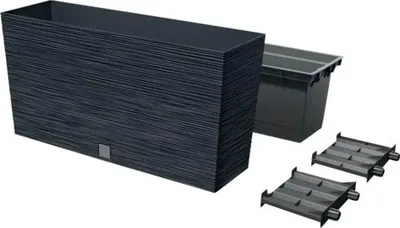 Productafbeelding van Langwerpige plantenbak FURU M DFC800M met binnenpot | Anthraciet
