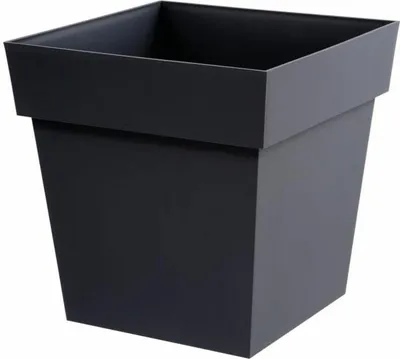 Obrázek produktu pro Čtvercový květináč - 39 x 39 x 39 cm - 38 L - antracitově šedý