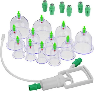 Produktbild von Vakuum Massage mit Schröpfgläsern - Set 12 Stück