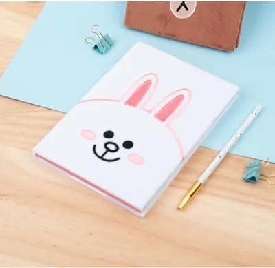 Zdjęcie produktu dla BT21 - Pluszowy Notes / Notatnik A5 Króliczek CONY