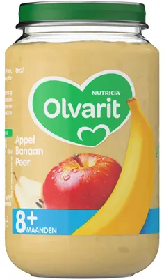 Productafbeelding van Olvarit Appel banaan peer 8M57 (200 gr)