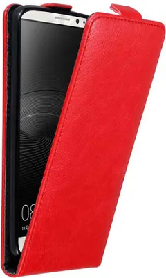Produktbild von Cadorabo Hülle für Huawei MATE 8 Schutz Hülle in Rot Flip Etui Handyhülle Case Cover