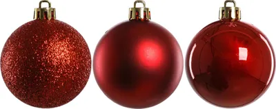 Produktbild von TrendLine Weihnachtskugeln bruchfest, langlebig Ø 6, 8 10 cm rot 26 Stück