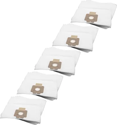 Produktbild von vhbw 50x Staubbeutel kompatibel mit Nilfisk Supreme 250, 150, 100, LCD Staubsauger - 26,3cm x 7,2cm Weiß