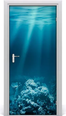 Produktbild von Tulup Türaufkleber 95x205 cm Dekorative Aufkleber Selbstklebend Wasserdichte Tapete Abnehmbar Schlafzimmer Wohnzimmer Wohnkultur - Unterwasserwelt