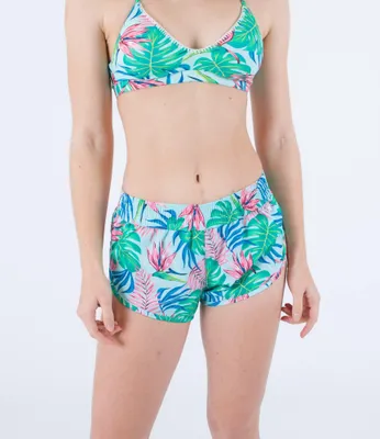 Imagen del producto de Pantalón de baño corto "Java Tropical Beachrider" de Hurley para mujer, modelo "Tide Pool", talla S