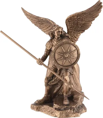Produktbild von Miniatur Erzengel Raphael mit Speer und Schild
