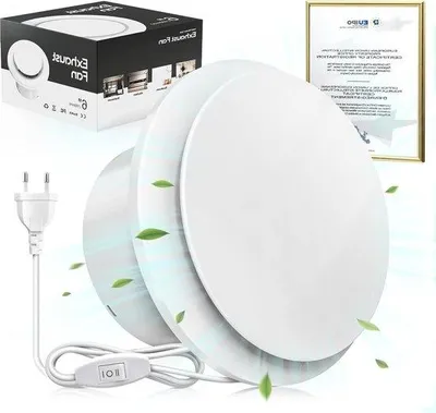 Zdjęcie produktu dla Wentylator wyciągowy 150 mm z wyłącznikiem – cichszy i wydajniejszy wentylator łazienkowy z 2 prędkościami – łatwy montaż na oknach, sufitach i ścianach w łazienkach, kuchniach i garażach