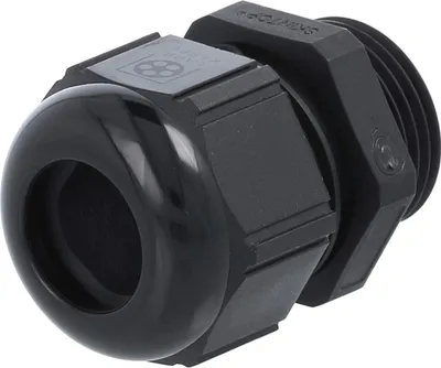 Immagine prodotto di Raccordo filettato M20x1,5, modello SKU-M20, realizzato in poliammide (PA), lunghezza filettatura 9,0 mm - confezione da 1 pezzo