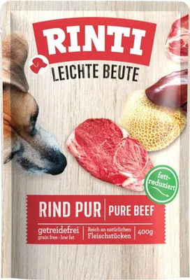 Produktbild von RINTI Leichte Beute, Adult, jede Rasse, Rind, 400 g, Ohne Soja
