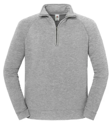 Image de Fruit of the Loom - Sweat-shirt « Iconic Premium » unie homme/femme, avec fermeture éclair courte PC8230 (4XL) (Sportive chiné)