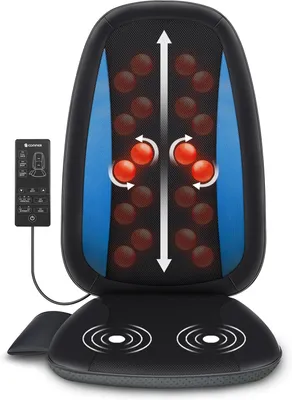 Image de Coussin de massage Shiatsu avec fonction de chauffage pour la relaxation du dos, idéal à la maison et au bureau