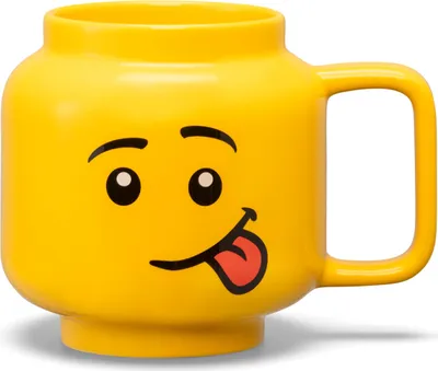 Image de LEGO Tasse à café SILLY 530 ml jaune dans sa boîte en céramique