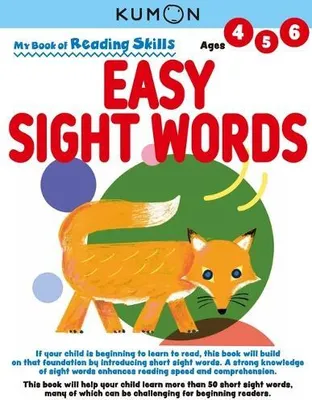Immagine prodotto di Kumon My Bk of Reading Skills: Easy Sight Words