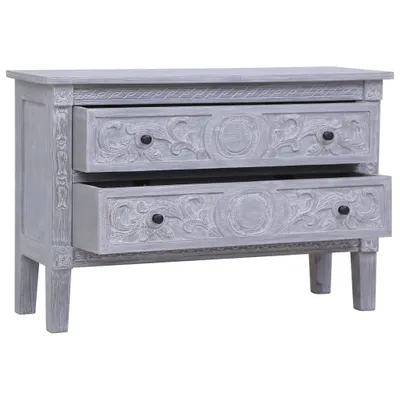 Immagine prodotto di Credenza con 2 cassetti 90 x 30 x 60 cm in legno massiccio di mogano