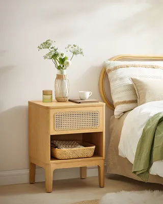 Produktbild von VASAGLE noční stolek Boho noční stolek se zásuvkou, moderní, noční stolek