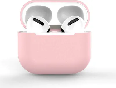 Produktbild von AirPods Pro Hülle, Silikon Soft Cover, Pink (Hülle C)