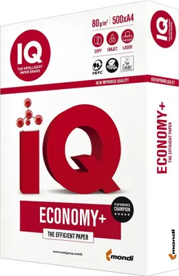 Zdjęcie produktu dla Mondi 88265831 IQ economy plus A4 80 g/m² biały 500 arkuszy