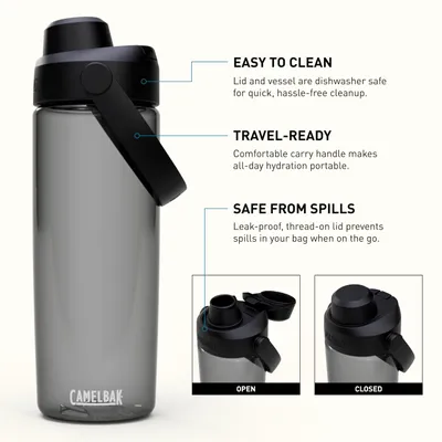 Produktbild von Trinkflasche CAMELBAK THRIVE CHUG 20OZ auslaufsicher Charcoal OS Fahrradflasche