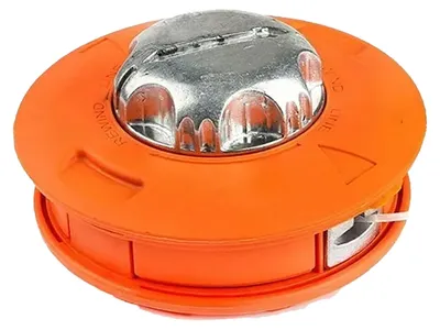 Produktbild von Rasenmäher-Trimmerkopf, zerlegbar, Kunststoff-Aluminium-Trimmkopf für Gartenmäher, Orange