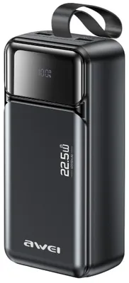 Zdjęcie produktu dla Powerbank Awei PA-105 40000mAh 22,5W PD 3xUSB-C czarny