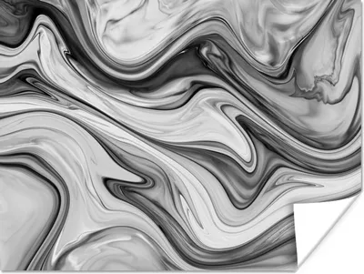 Produktbild von MuchoWow® Poster Marmor - Muster - Grau - Marmoroptik - Schwarz 120x90 cm - Wandbild