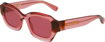 Produktbild von Longchamp LO749S Transparent rose/rose havana 50/21/140 Damen Sonnenbrillen