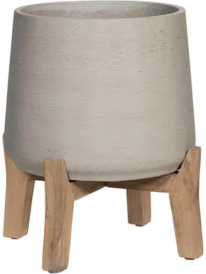 Obrázok produktu pre Hrnce Blumentopf Patt Feet Low Grey Washed-Grey-Beige D 50,5 cm H 57,5 cm