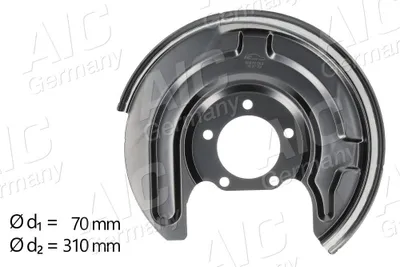 Produktbild von AIC Spritzblech Bremsscheibe für VW PASSAT Variant (3B6) Hinten Links 55976 Ankerblech