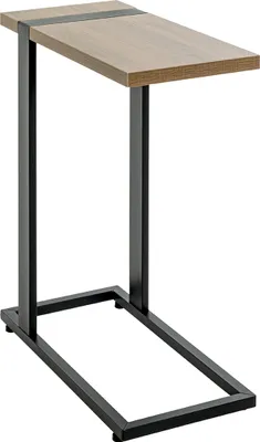 Produktbild von Beistelltisch >37100< in eiche, schwarz - 24x64x49cm (BxHxT)