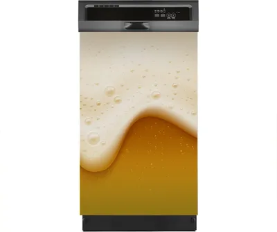 Produktbild von Aufkleber sticker 45x70 cm Dekorative folie Spülmaschine - Bierschaum mit Blasen Getränk