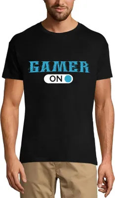 Produktbild von Herren Grafik T-Shirt Gamer-Modus ein - Spielen – Gamer Mode On - Gaming – Öko-Verantwortlich Vintage Jahrgang Kurzarm Lustige Druck Geburtstag