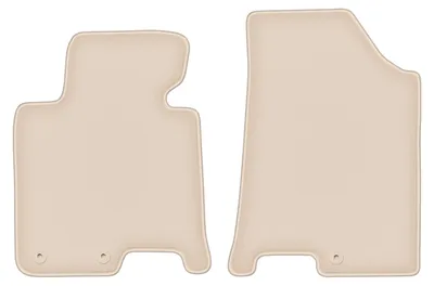 Produktbild von DURBAN Beige Velours-Fußmatten vorne für Hyundai i40 Kombi, Limousine (2011-)