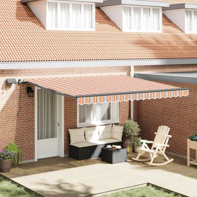 Immagine prodotto di Tenda da sole retrattile Multicolore 400 x 350 cm Tessuto
