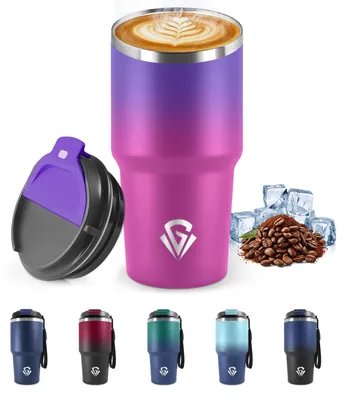 Produktbild von Mulbijeo Thermobecher 600 ml, Wiederverwendbar, Edelstahl Kaffeebecher-to-go The