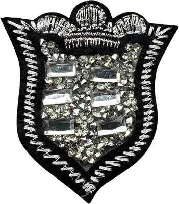 Produktbild von Emblem-Strass-Aufnäher zum Aufbügeln