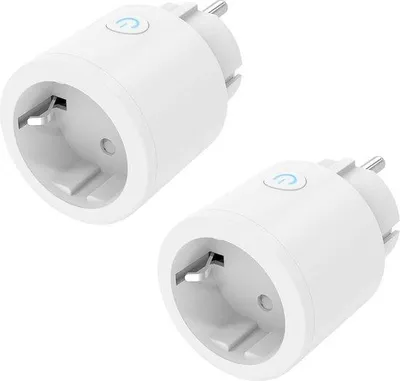 Obrázok produktu pre Dve WiFi zásuvky s časovačom pre interiér, kompatibilné s Alexa a Google Home – aplikácia Smart Life a hlasové ovládanie – 24 GHz WiFi