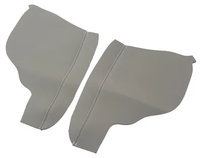 Image de Housse de repose-bras pour panneau de porte avant, paire, accessoire de décoration intérieure pour voiture, remplacement pour Odyssey 2011-2017, couleur grise