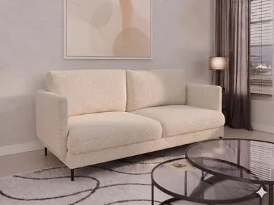 Productafbeelding van Bank Designersofa HELMER, 3-zits, bekleding: stof Baloo, kleur: beige