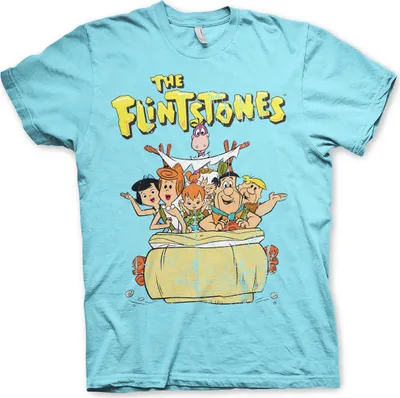Produktbild von The Flintstones T-Shirt - Medium - Skyblue