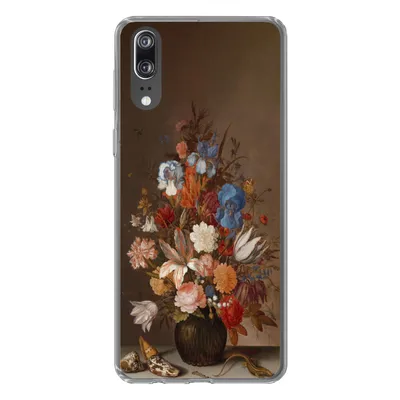 Produktbild von MuchoWow® Handyhülle Schutzhülle Hülle für Huawei P20 Stilleben mit Blumen - Kunst - Alte Meister Silikon Softcase Handy Hülle - Hardcover