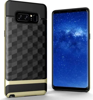 Produktbild von Hülle für Samsung Galaxy Note 8 Backcover Case Handy Schutzhülle - Cover 3D Prisma Design Gold