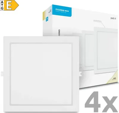 Obrázok produktu pre Modee LED panel podhľadový štvorec 24W 4000K biely 2640 lumenov 4ks