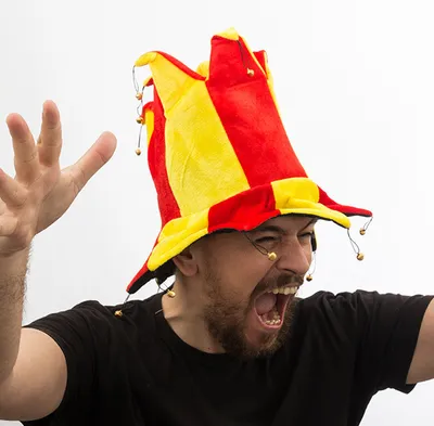 Immagine prodotto di Cappello da giullare spagnolo con 14 pomelli