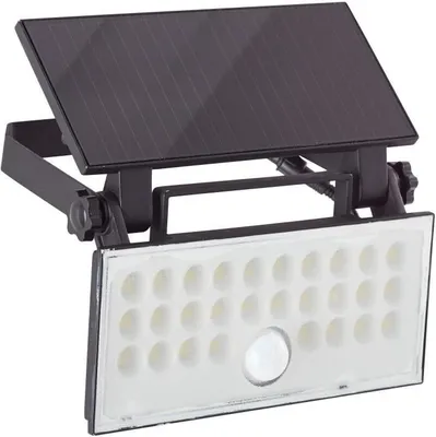 Obrázok produktu pre Vonkajšie nástenné svietidlo - BRILLIANT - LUTON - LED a solárne - Detektor pohybu - Plast a kov - 4 W - Čierna