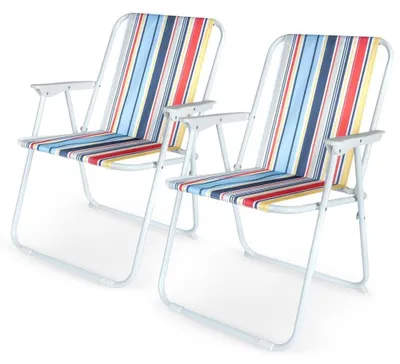 Productafbeelding van Set van 2 Inklapbare Campingstoelen voor Buiten