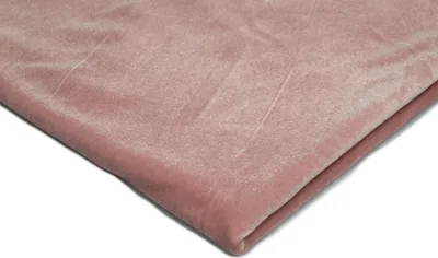 Produktbild von Pannesamt Stoff, Samt, Velours, Velourstoff Schmutziges Rosa 50 x 150 cm