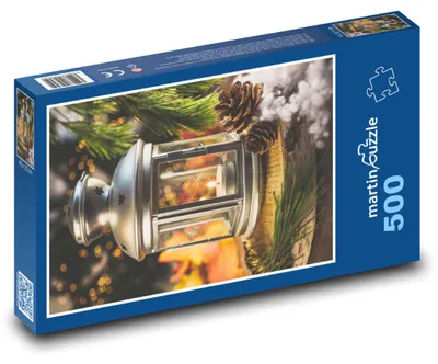 Zdjęcie produktu dla Puzzle 500 Świeca w Świątecznej Latarni - martinpuzzle